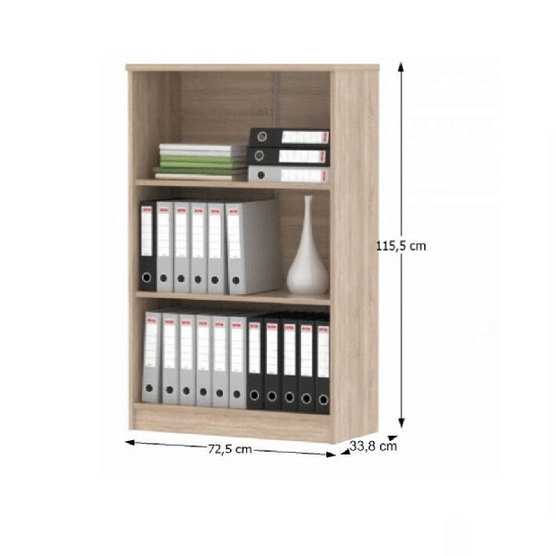 Set mobilier pentru birou Hansa 2 NEW (stejar sonoma + alb)