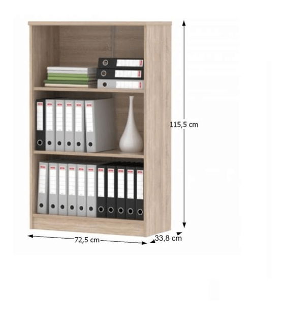 Set mobilier pentru birou Hansa 2 NEW (stejar sonoma + alb)