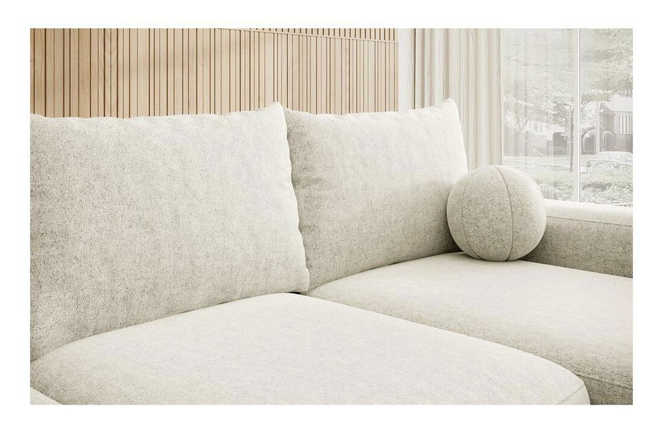 Colțar Carlito (D) (crem + negru)