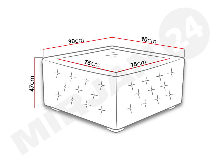 Konferenčný stolík Pink (čierna) *výpredaj
