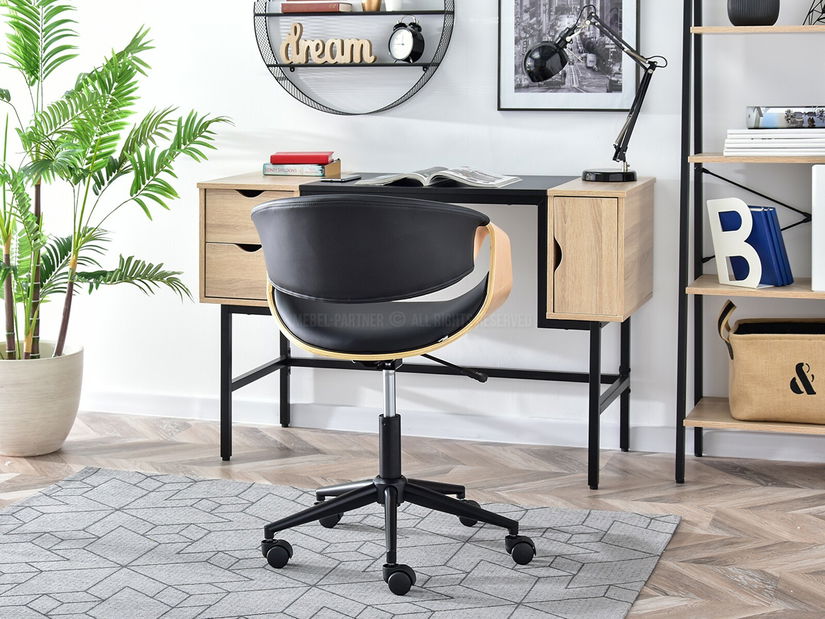 Scaun Rapido (stejar negru + negru)