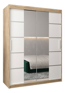 Ormar za garderobu 150 cm Verika 4 150 (hrast sonoma + bijela)