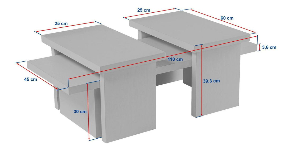 Stolić za kavu Sanctares (frezija mramor)