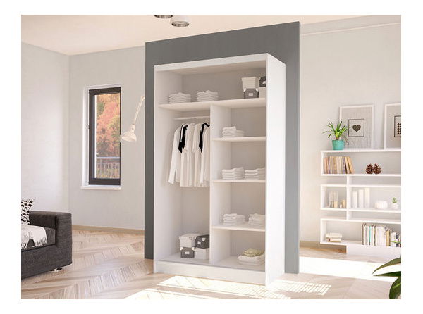 Dulap de haine Master IV (negru + Stejar artisan)