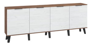 Dulap Shela SVN-03 (craft tobaco + Alb lucios)