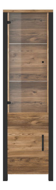 Vitrina Oralee Typ 05 (smreka + crna mat)