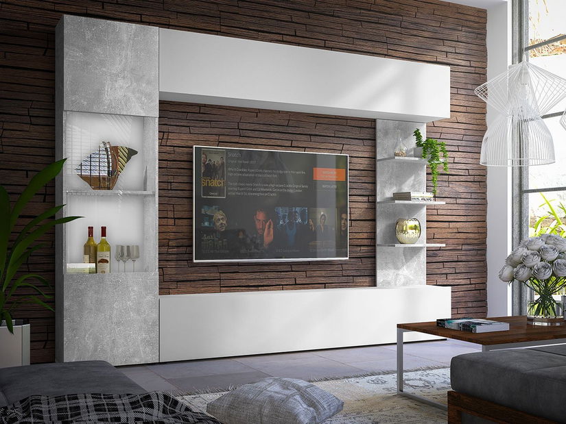 Mobilier living Alanko (cashmir + Stejar cremona)