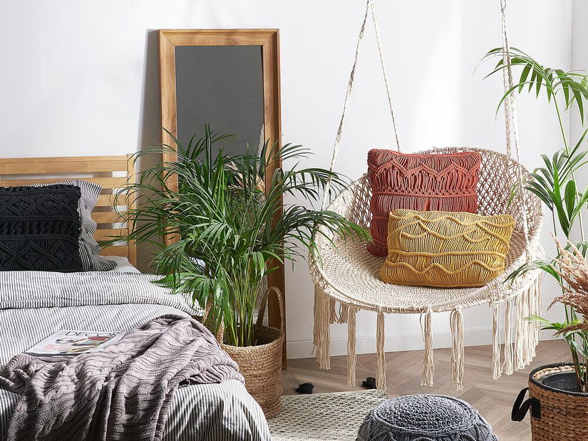 Viseća fotelja BONITO (drvo) (bijela)