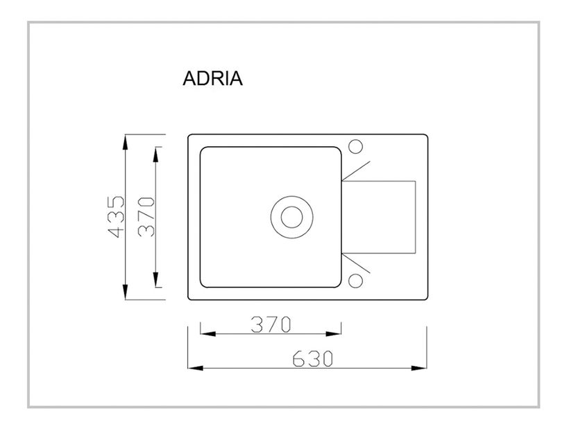 Mosogató Alness (szürke)