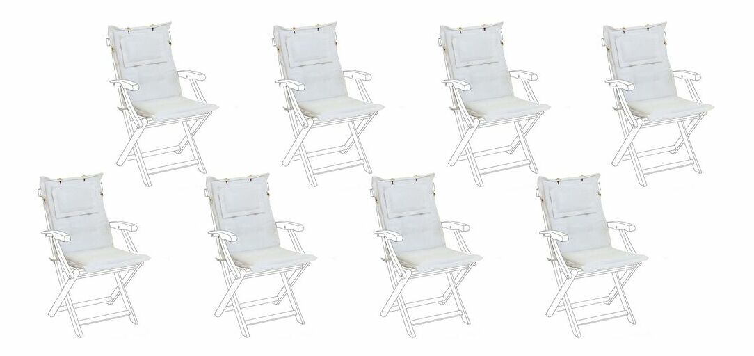 Set 8 ks. vankúšov MALI (krémová)