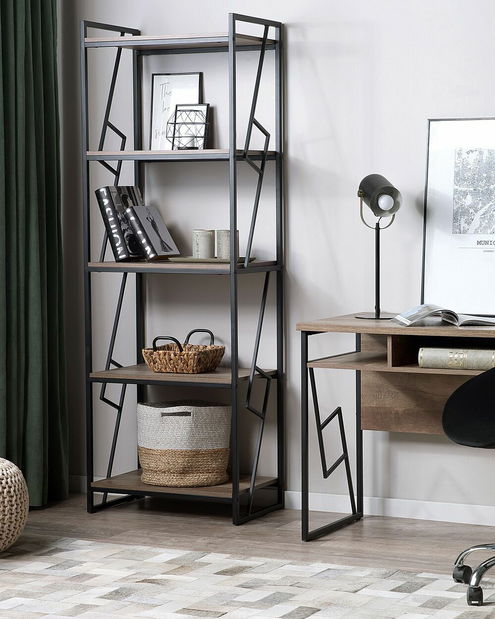 Regál Formosa 5P (tmavé drevo)