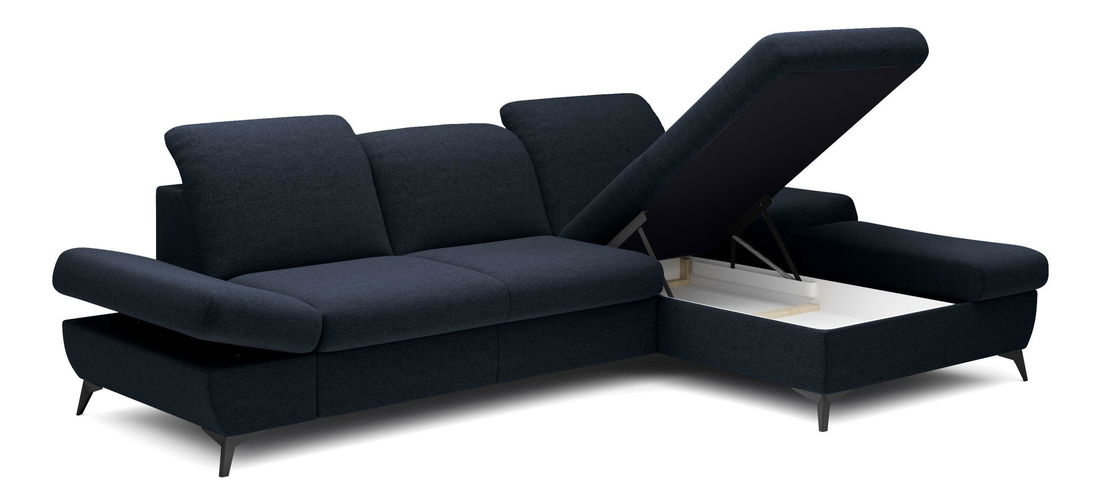 Sarok ülőgarnitúra Harpie (sötétkék) (J)