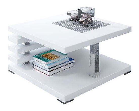 Konferenčný stolík Malachi (biela matná)