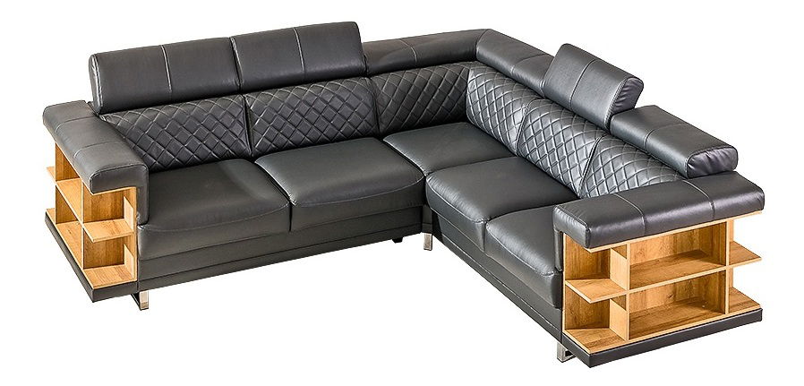 Rohová sedačka Ray (tmavosivá) (P)