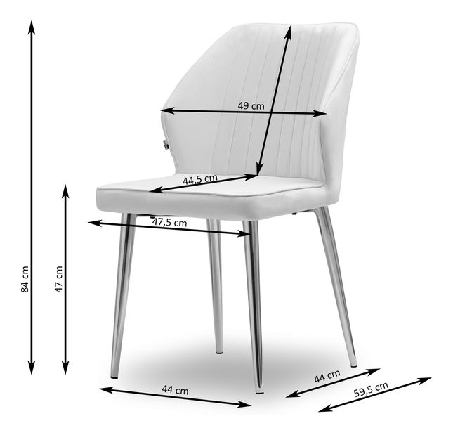Scaun Greta K (bej + auriu)