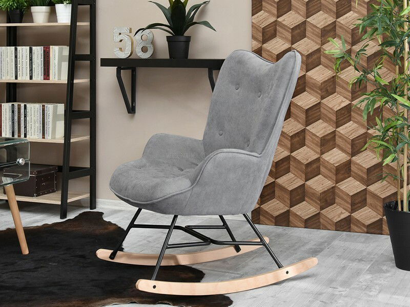 Fotel Sibyla (szürke + fekete)