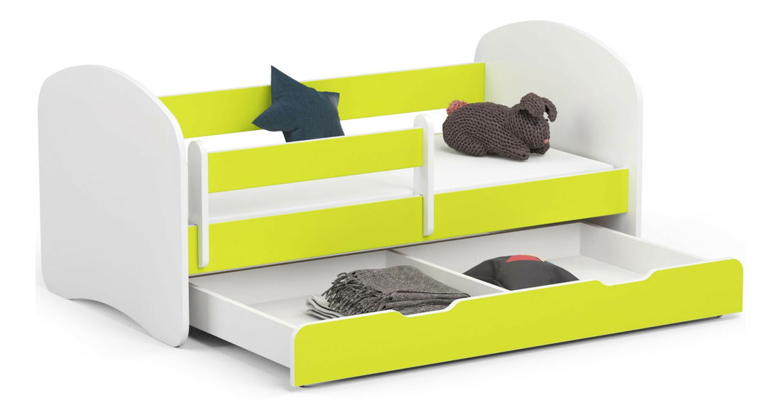 Dječji krevet Pranshi (limeta) (s madracem)