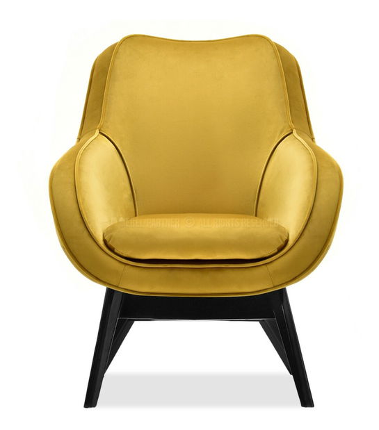 Dizájnos fotel Merch (arany)