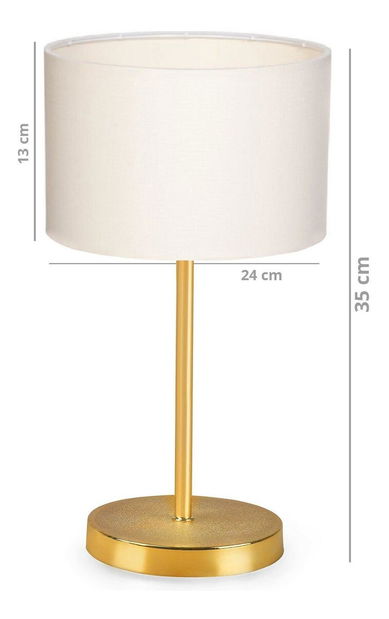 Set stolnih lampi (2 kom.) Avanlunsa 1 (krem + zlatna)