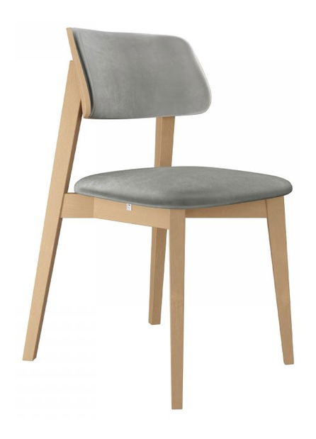Jedálenská stolička KD 63 C (buk + sivá) 