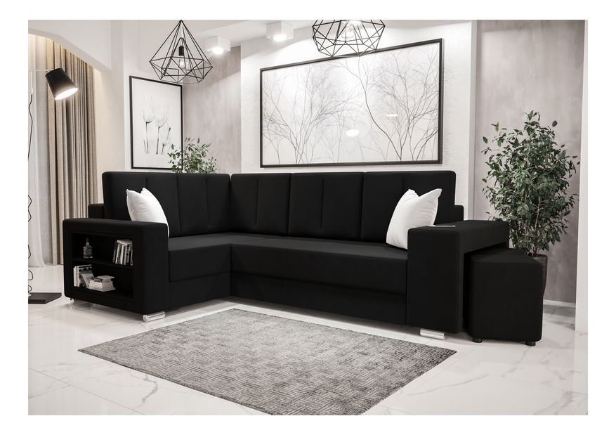 Kutna garnitura Lush (crna) (L)