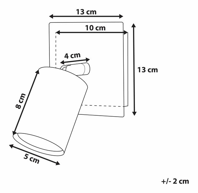 Stropna/zidna svjetiljka Taian (bakrena)