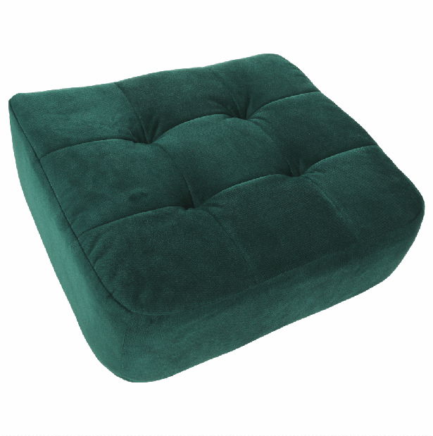 Relaxačné kreslo Merina (smaragdová + orech)