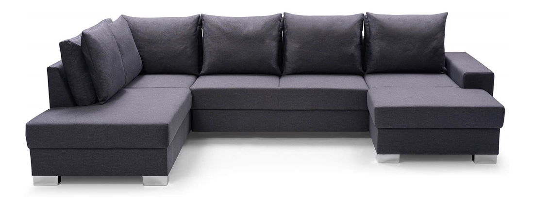 Sarokkanapé Olympia (sötétszürke) (B)