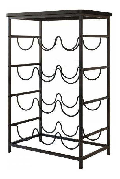 Stalak za vino Letra (crna)