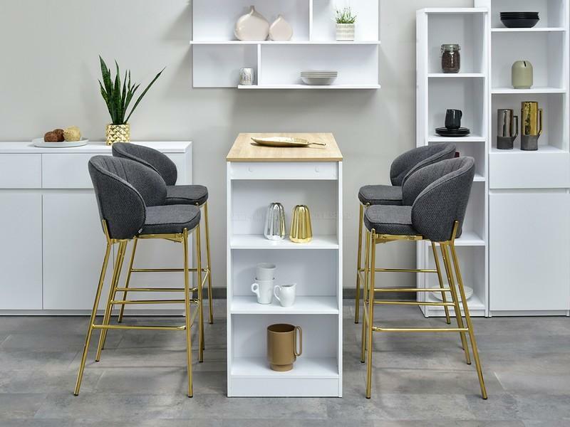 Scaun Farah (grafit + auriu)