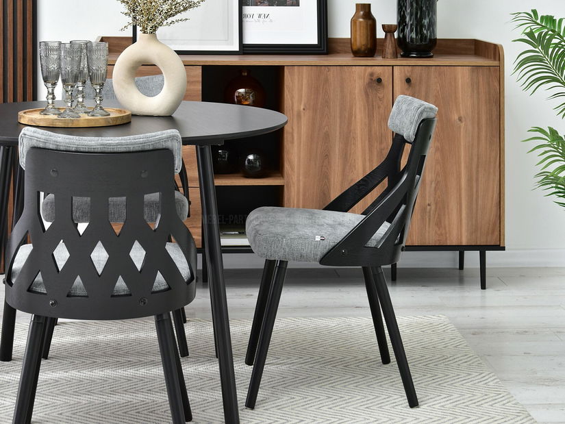 Stolica Crab (crno-siva + crna)