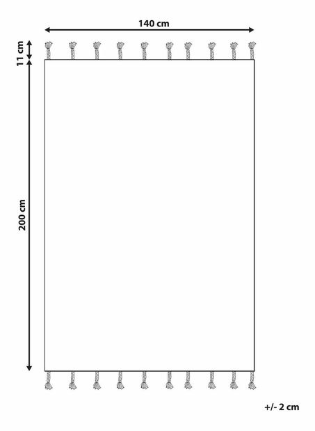 Koberec 140 x 200 cm Duce (viacfarebná)
