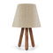 Stolna lampa Woodarella 3 (bež + orah)