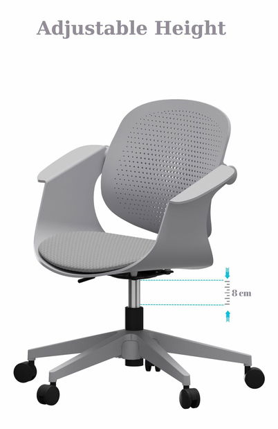 Kancelárska stolička Sissi (sivá)