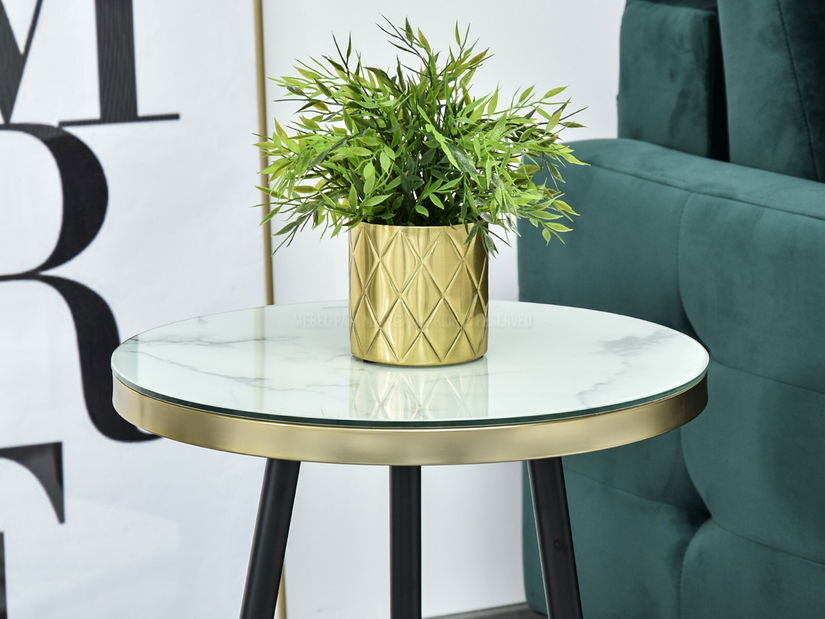 Konferenčný stolík Cheops S (biela + čierna)