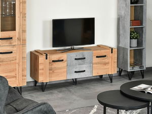 Set za dnevni boravak Suspendera SH07 (hrast + crna)