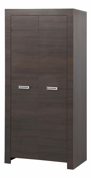 Gardróbszekrény GK Attak 11 2D/Multi (Sonoma Choco)