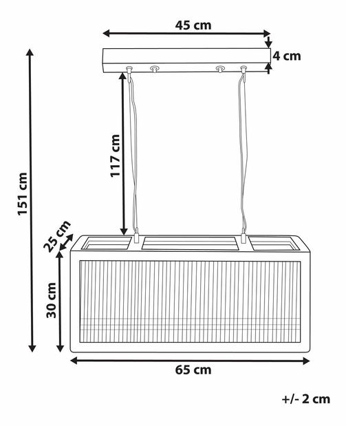 Závesné svietidlo Penza (svetlé drevo)