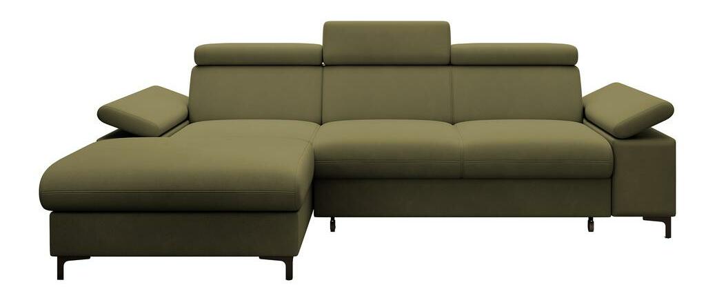 Sarokkanapé Miles (B) (oliva + fekete)