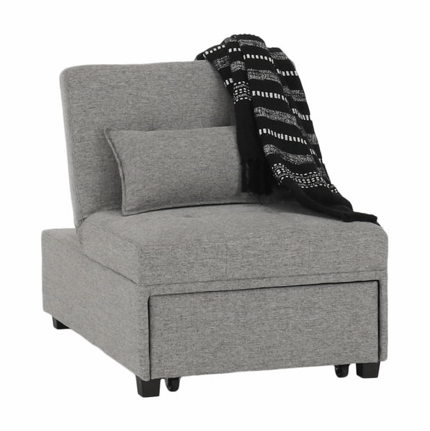 Rozkladacie kreslo Oksana (Sivá)