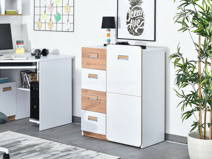 Mobilier cameră studenți Clerigo 05 (alb)