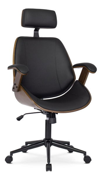 Fotoliu birou Fronterizos (nuc + negru) 