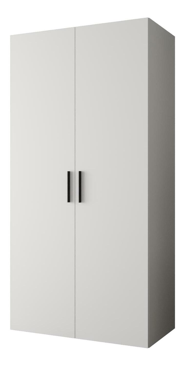 Dulap de haine 100 cm Borry 1 (alb + Negru)