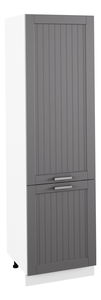 Dulap pentru alimente Janne Typ 80 (gri închis + alb)