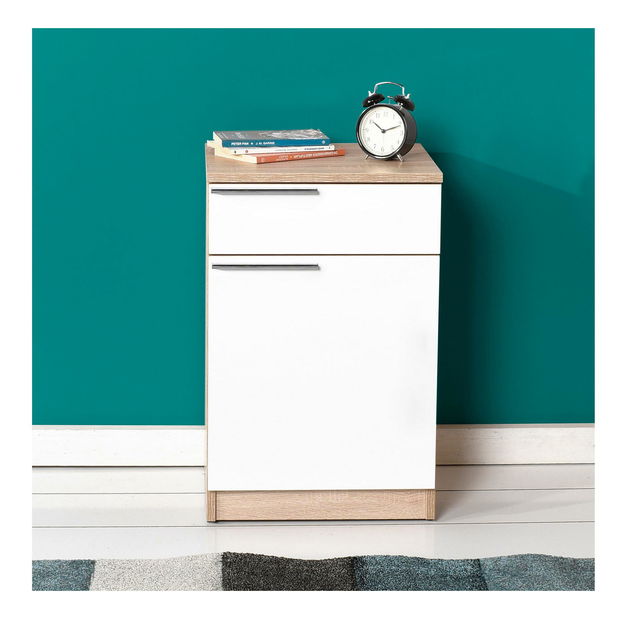 Noptieră Kultaletta 4 (stejar sonoma + alb)