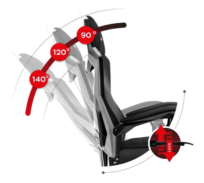 Scaun de gaming Cruiser 3 (negru + carbon) *vânzar