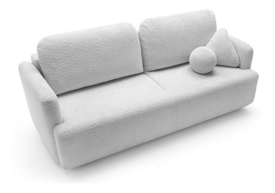 Canapea trei locuri Linaki (gri deschis + negru)