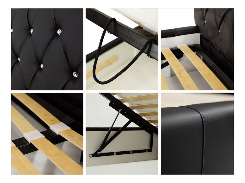 Manželská posteľ 180 cm Externa (biela)