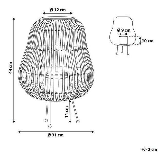Lampáš BERNO (čierna)