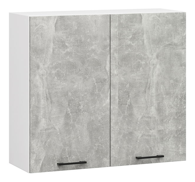 Dulap de bucătărie superior Organo W 80 (alb + beton)